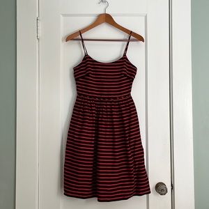 J Crew Striped Linen Cotton Dress, Size 2